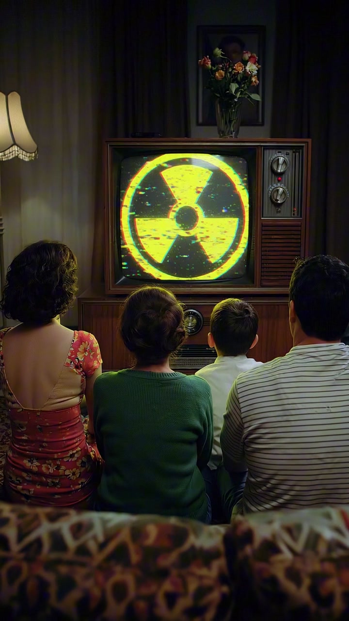 Televisor con el símbolo amarillo de Datómico en su reel